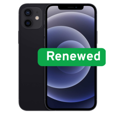 Apple , RENEW , Grade A , iPhone 12 , Black , 6.1 , Super Retina XDR OLED , 2532 x 1170 pixels , 4 GB , 64 GB , Dual SIM , 4G , 5G , 12+12 MP , iOS , 18