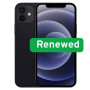Apple , RENEW , Grade A , iPhone 12 , Black , 6.1 , Super Retina XDR OLED , 2532 x 1170 pixels , 4 GB , 64 GB , Dual SIM , 4G , 5G , 12+12 MP , iOS , 18