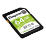 Kingston , Canvas Select Plus , UHS-I , 64 GB , SDXC , Flash memory class 10