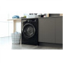 Hotpoint , Washing machine , NLCD 946 BS A EU N , Energy efficiency class A , Front loading , Washing capacity 9 kg , 1400 RPM , Depth 60.5 cm , Width 59.5 cm , Display , LCD , Steam function , Black