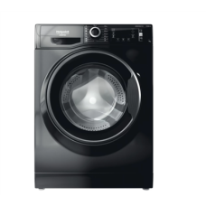 Hotpoint , NLCD 946 BS A EU N , Washing machine , Energy efficiency class A , Front loading , Washing capacity 9 kg , 1400 RPM , Depth 60.5 cm , Width 59.5 cm , Display , LCD , Steam function , Black