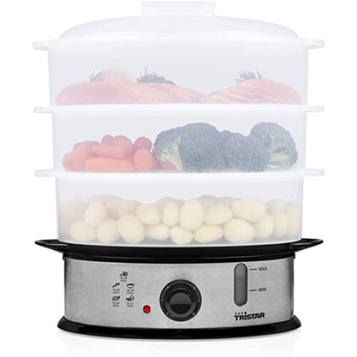 Tristar , Food Steamer , VS-3914 , Silver , 1200 W , Capacity 11 L , Number of baskets 3
