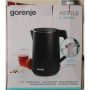 SALE OUT. , SALE OUT. Gorenje Kettle , K15DWBK , Electric , 2200 W , 1.5 L , Stainless steel , 360° rotational base , Black , DAMAGED PACKAGING, SCRATCHED