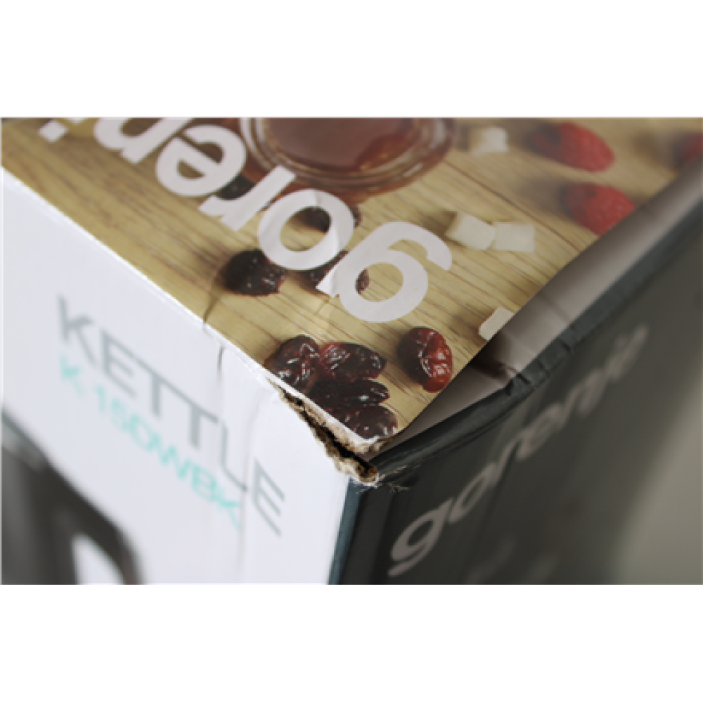 SALE OUT. , Gorenje Kettle , K15DWBK , Electric , 2200 W , 1.5 L , Stainless steel , 360° rotational base , Black , DAMAGED PACKAGING, SCRATCHED