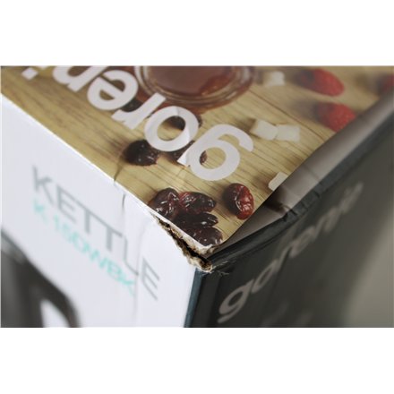 SALE OUT. , SALE OUT. Gorenje Kettle , K15DWBK , Electric , 2200 W , 1.5 L , Stainless steel , 360° rotational base , Black , DAMAGED PACKAGING, SCRATCHED