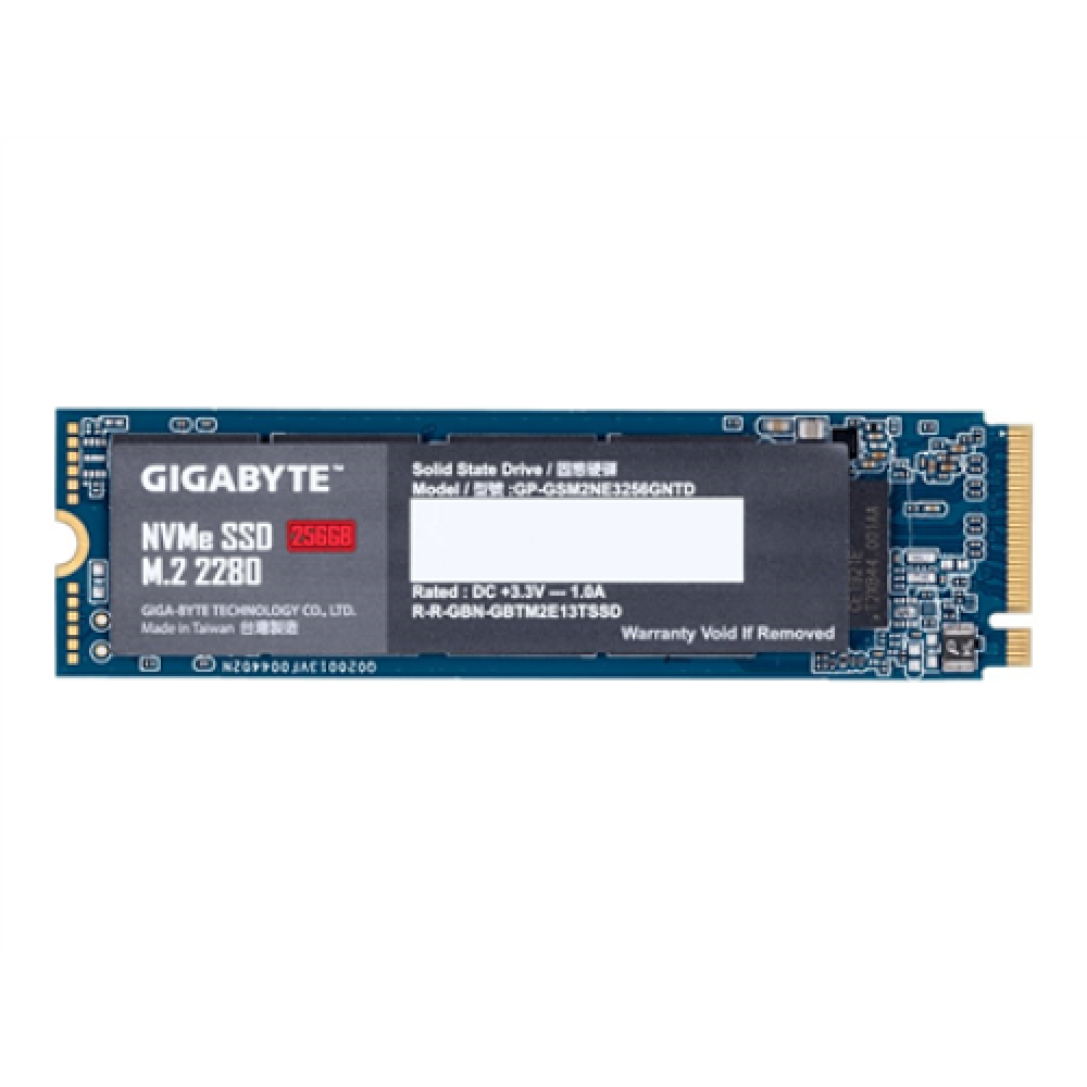 Gigabyte , GP-GSM2NE8256GNTD , 256 GB , Solid-state drive interface M.2 NVME , Read speed 1200 MB/s , Write speed 800 MB/s
