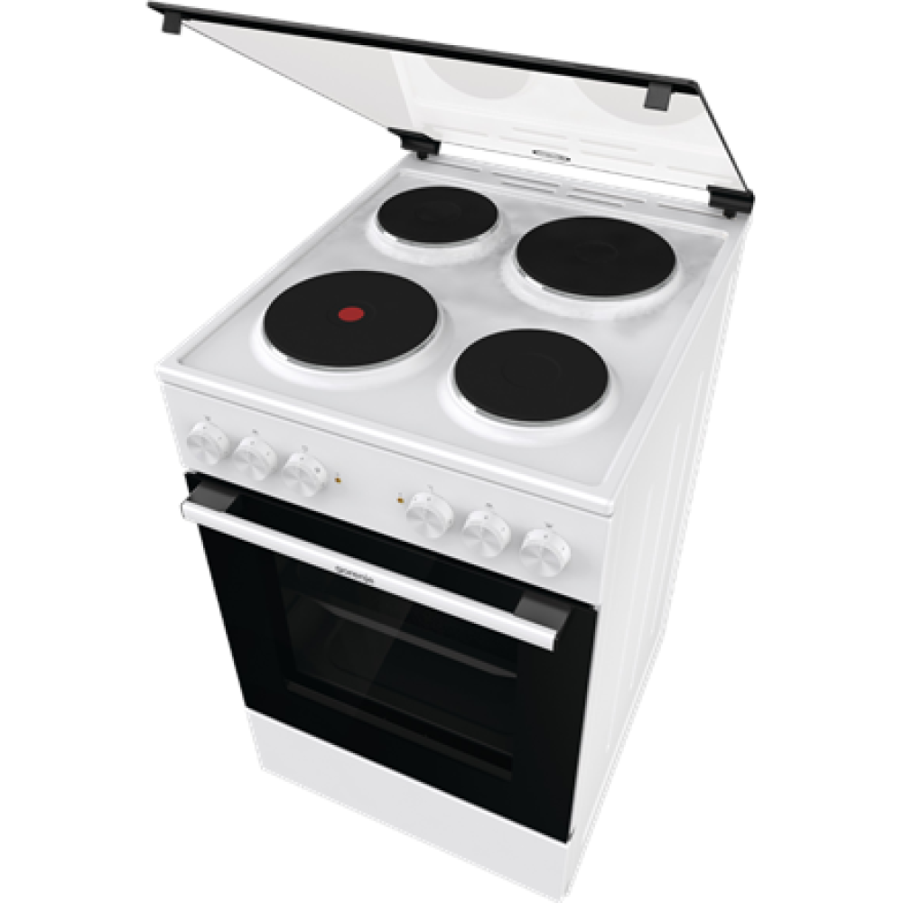 Gorenje Cooker , GE5A21WH , Hob type Electric , Oven type Electric , White , Width 50 cm , Grilling , Depth 59.4 cm , 68 L