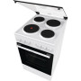 Gorenje Cooker , GE5A21WH , Hob type Electric , Oven type Electric , White , Width 50 cm , Depth 59.4 cm , Grilling , Energy efficiency class A , 68 L