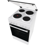 Gorenje Cooker , GE5A21WH , Hob type Electric , Oven type Electric , White , Width 50 cm , Grilling , Depth 59.4 cm , 68 L