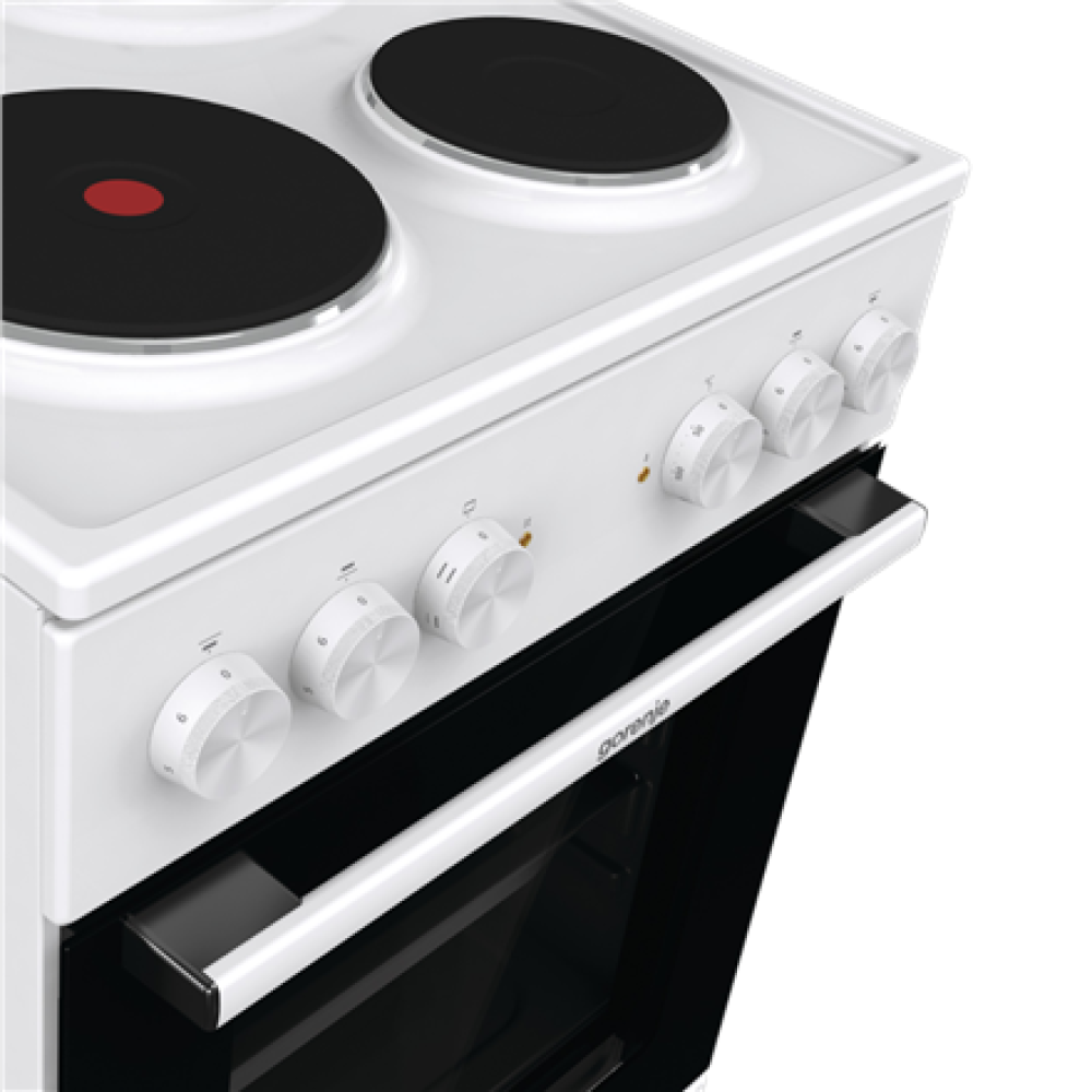 Gorenje Cooker , GE5A21WH , Hob type Electric , Oven type Electric , White , Width 50 cm , Grilling , Depth 59.4 cm , 68 L
