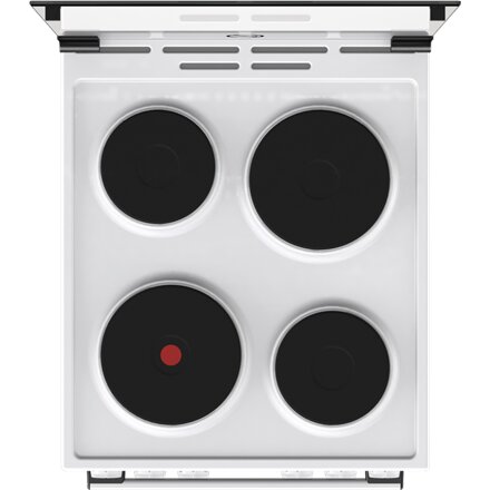 Gorenje Cooker , GE5A21WH , Hob type Electric , Oven type Electric , White , Width 50 cm , Depth 59.4 cm , Grilling , Energy efficiency class A , 68 L