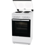 Gorenje Cooker , GE5A21WH , Hob type Electric , Oven type Electric , White , Width 50 cm , Grilling , Depth 59.4 cm , 68 L