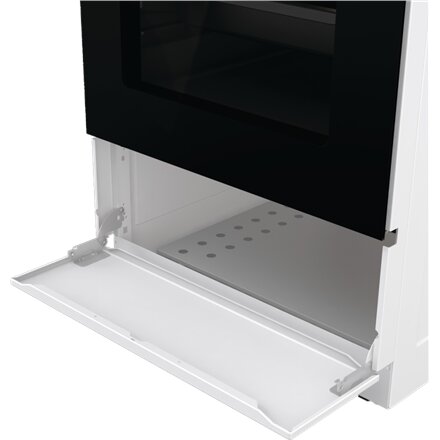 Gorenje Cooker , GE5A21WH , Hob type Electric , Oven type Electric , White , Width 50 cm , Depth 59.4 cm , Grilling , Energy efficiency class A , 68 L