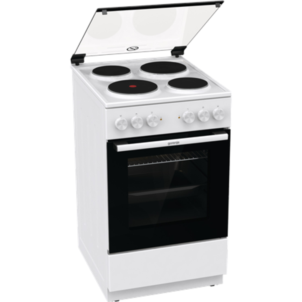 Gorenje Cooker , GE5A21WH , Hob type Electric , Oven type Electric , White , Width 50 cm , Grilling , Depth 59.4 cm , 68 L