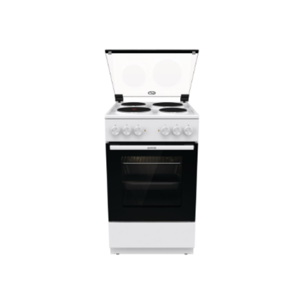 Gorenje Cooker , GE5A21WH , Hob type Electric , Oven type Electric , White , Width 50 cm , Grilling , Depth 59.4 cm , 68 L