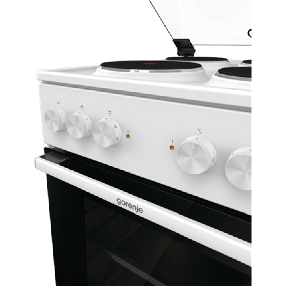 Gorenje Cooker , GE5A21WH , Hob type Electric , Oven type Electric , White , Width 50 cm , Grilling , Depth 59.4 cm , 68 L
