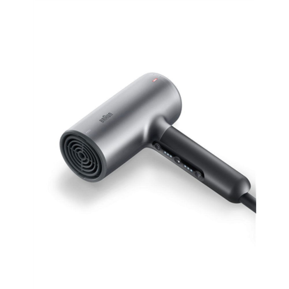 Braun , Hair dryer , HD4.3 , 2200 W , Number of temperature settings 3 , Ionic function , Diffuser nozzle , Grey