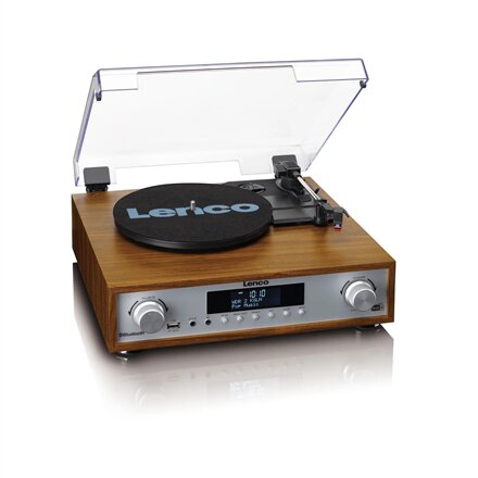 Lenco , HiFi Stereo system with Record Player, DAB+/FM radio, and Bluetooth , MC-160WD , Stereo system , USB port , AUX in