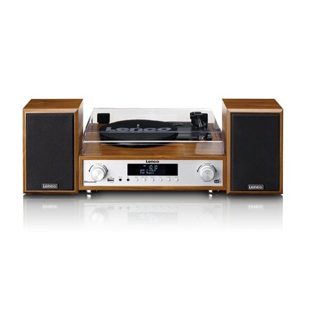 Lenco , HiFi Stereo system with Record Player, DAB+/FM radio, and Bluetooth , MC-160WD , Stereo system , USB port , AUX in