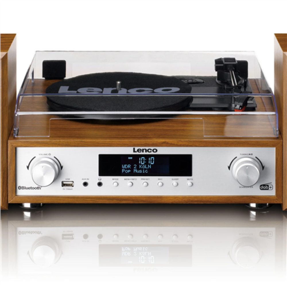 Lenco , HiFi Stereo system with Record Player, DAB+/FM radio, and Bluetooth , MC-160WD , Stereo system , USB port , AUX in