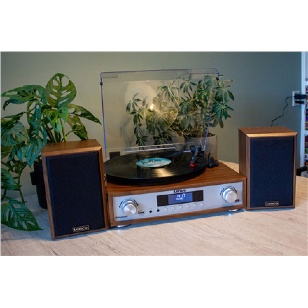 Lenco , HiFi Stereo system with Record Player, DAB+/FM radio, and Bluetooth , MC-160WD , Stereo system , USB port , AUX in
