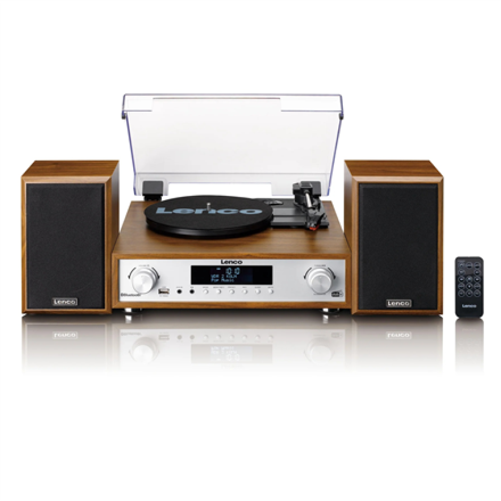 Lenco , HiFi Stereo system with Record Player, DAB+/FM radio, and Bluetooth , MC-160WD , Stereo system , USB port , AUX in