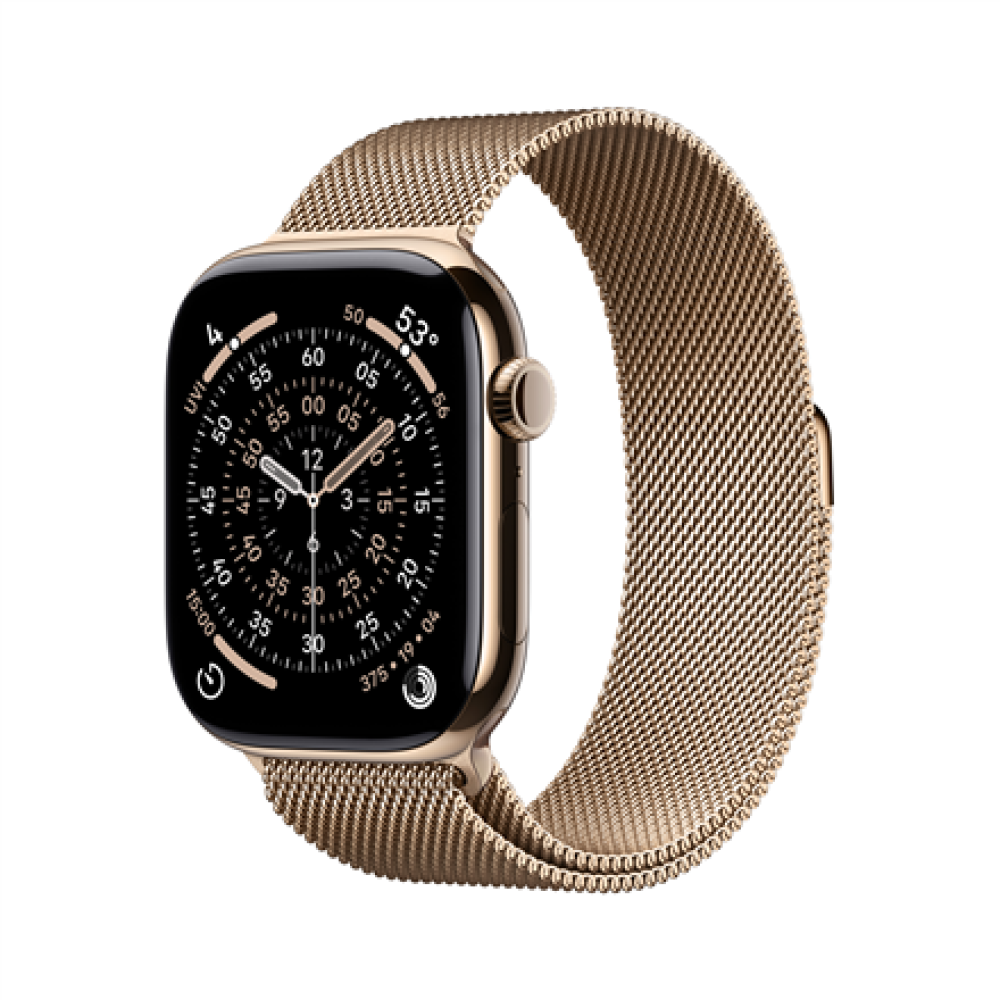 Apple Watch Series 11 , Smart watch , GPS (satellite) , LTPO OLED Always-On Retina display , Waterproof , Gold Titanium