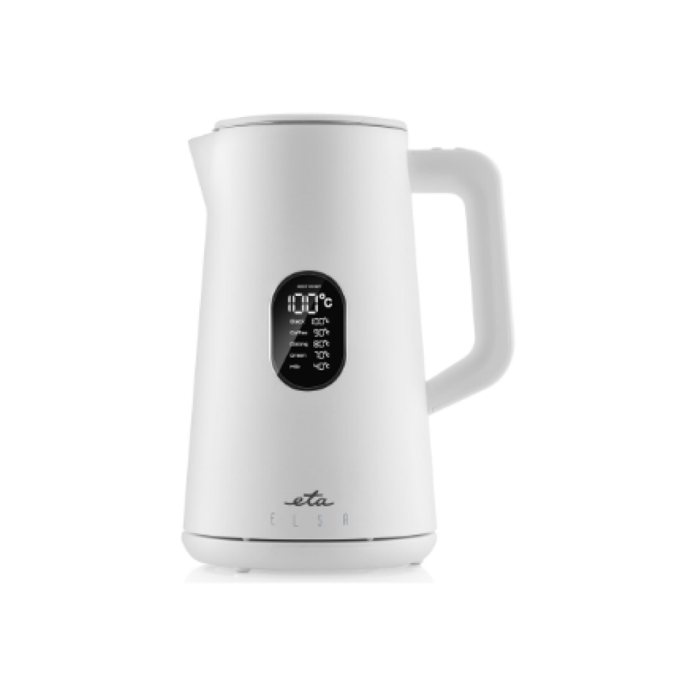 ETA , Kettle , Elsa ETA559790010 , Electric , 1800 W , 1.5 L , Stainless steel , 360° rotational base , White