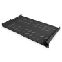 Digitus , Fixed Shelf for Racks , DN-19 TRAY-1-SW , The shelves for fixed mounting can be installed easy on the two front 483 mm (19“) profile rails of your 483 mm (19“) network- or server cabinet. Due to their stable, perforated steel sheet with a high l