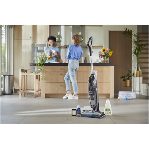 Bissell , Vacuum Cleaner , CrossWave C6 Cordless Select , Cordless operating , Handstick , Washing function , 255 W , 36 V , Operating time (max) 25 min , Black/Titanium/Blue , Warranty 24 month(s)