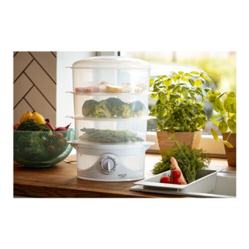 Adler , White , 800 W W , Number of baskets 3