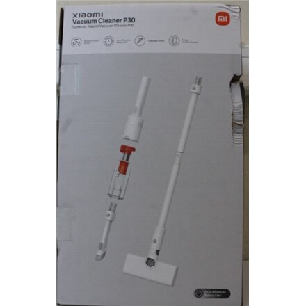 SALE OUT. , Xiaomi Vacuum Cleaner , P30 , Cordless operating , 180 W , 14.4 V , Operating time (max) 40 min , White , Warranty 23 month(s) , DAMAGED PACKAGING