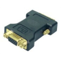 Logilink , DVI-I male Dual-Link (24+5 pin) VGA female HD (15-pin) , Black , DVI -I , VGA