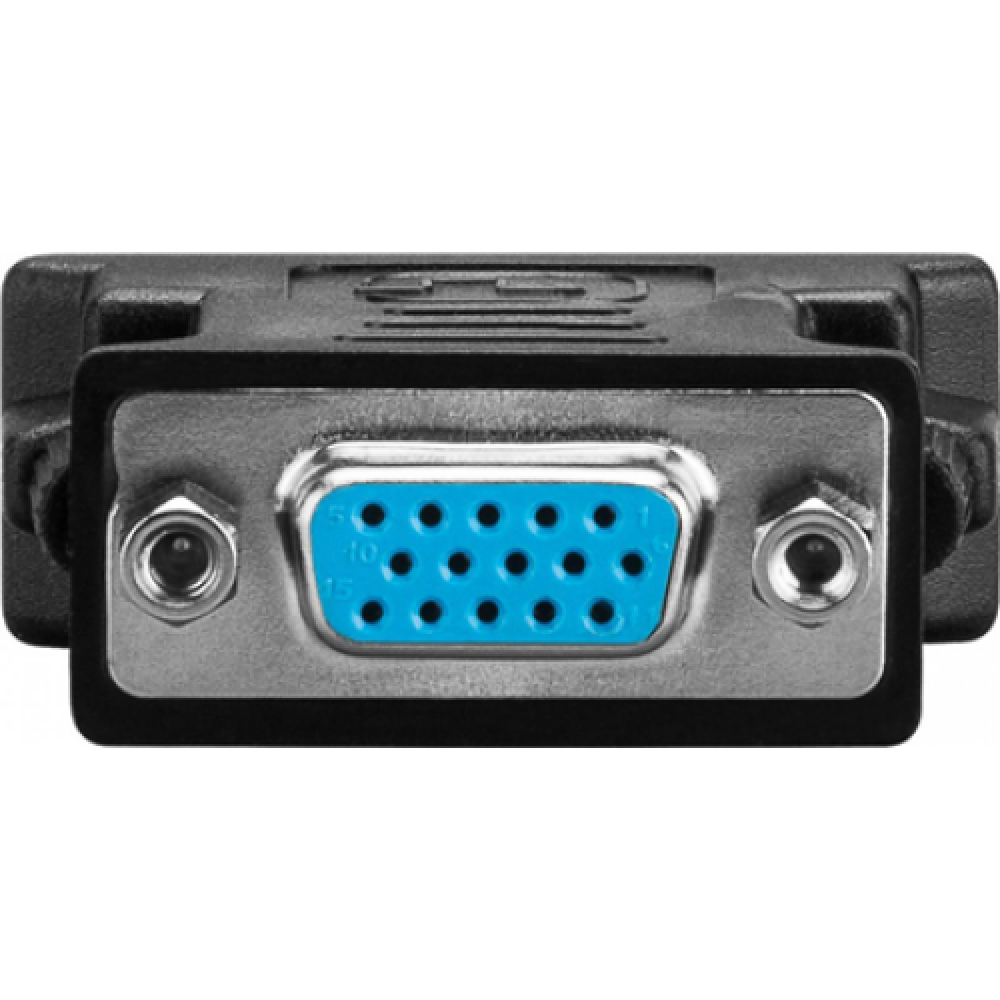 Logilink , DVI-I male Dual-Link (24+5 pin) VGA female HD (15-pin) , Black , DVI -I , VGA