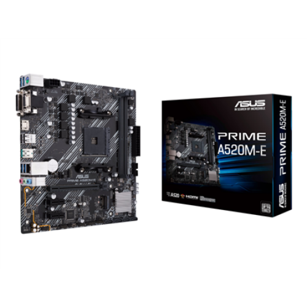 Asus PRIME A520M-E Memory slots 2 Chipset AMD A Micro ATX DDR4 Processor socket AM4 Processor family AMD