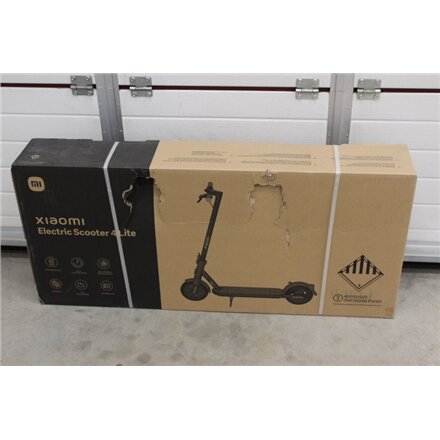 SALE OUT. Xiaomi Electric Scooter 4 Lite EU , SALE OUT. SALE OUT. Xiaomi Electric Scooter 4 Lite EU , 300 W , 25 km/h , 8.5 , 6 month(s) , Black , DAMAGED PACKAGING