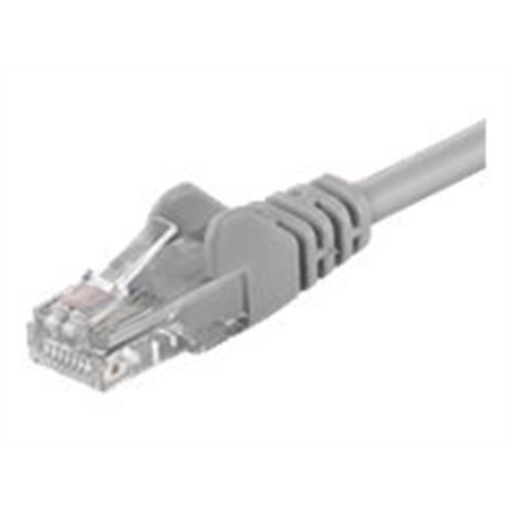 Patch Cable , 68449 CAT 6 U/UTP , PVC AWG 24/7 , Cable length: 15 m , Grey