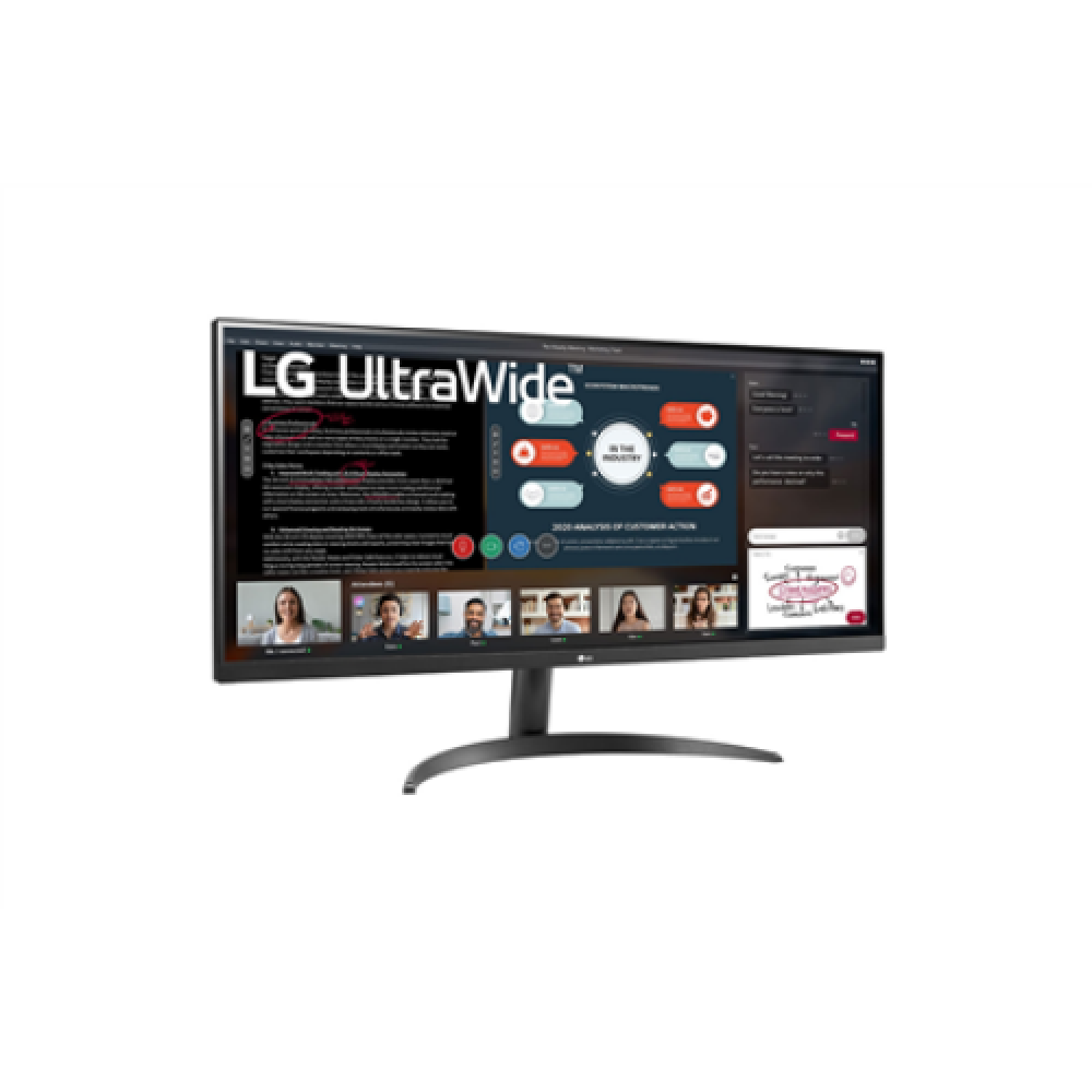 LG Monitor 34WP500-B.BEU 34 IPS UW FHD 21:9 5 ms 250 cd/m² HDMI ports quantity 2 75 Hz