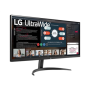 LG Monitor 34WP500-B.BEU 34 IPS UW FHD 21:9 5 ms 250 cd/m² HDMI ports quantity 2 75 Hz