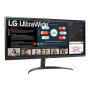 LG Monitor 34WP500-B.BEU 34 IPS UW FHD 21:9 5 ms 250 cd/m² HDMI ports quantity 2 75 Hz