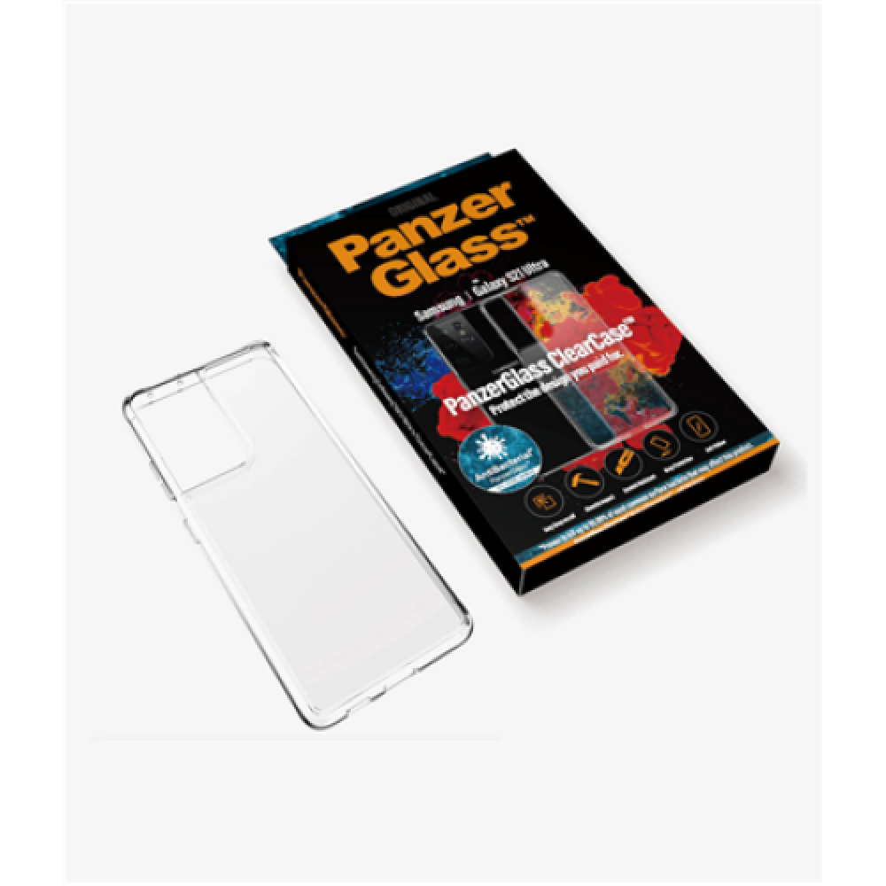 PanzerGlass ClearCase Samsung, Galaxy S21 Ultra Series, Thermoplastic polyurethane (TPU), Clear