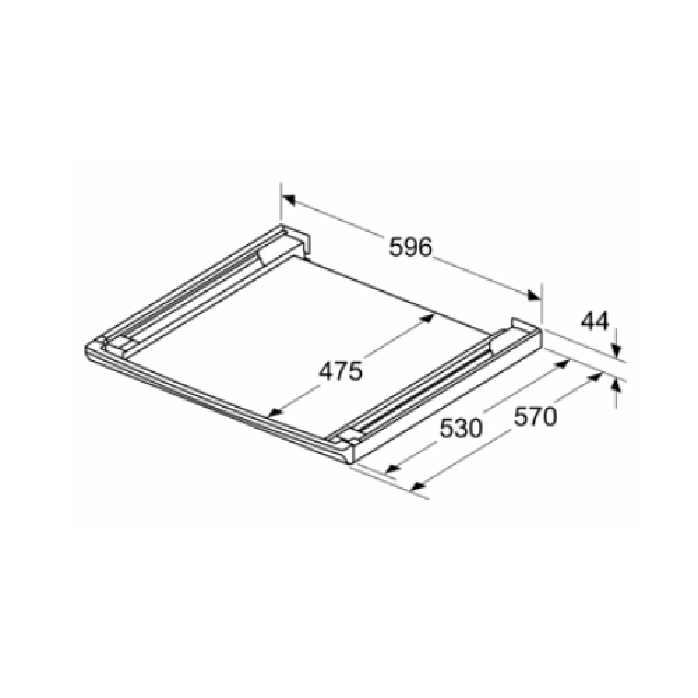Bosch Stacking kit with pull-out shelf , WTZ27500