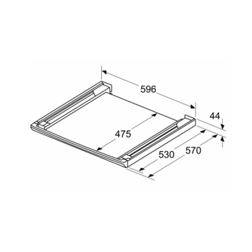 Bosch , Stacking kit with pull-out shelf , WTZ27500