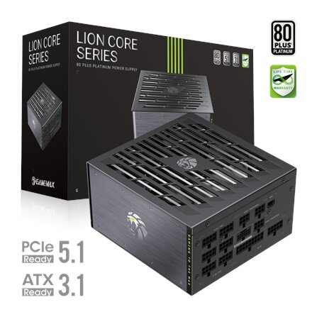 Gamemax PSU , LION CORE 1200P , 1200 W , Platinum , Full Modular