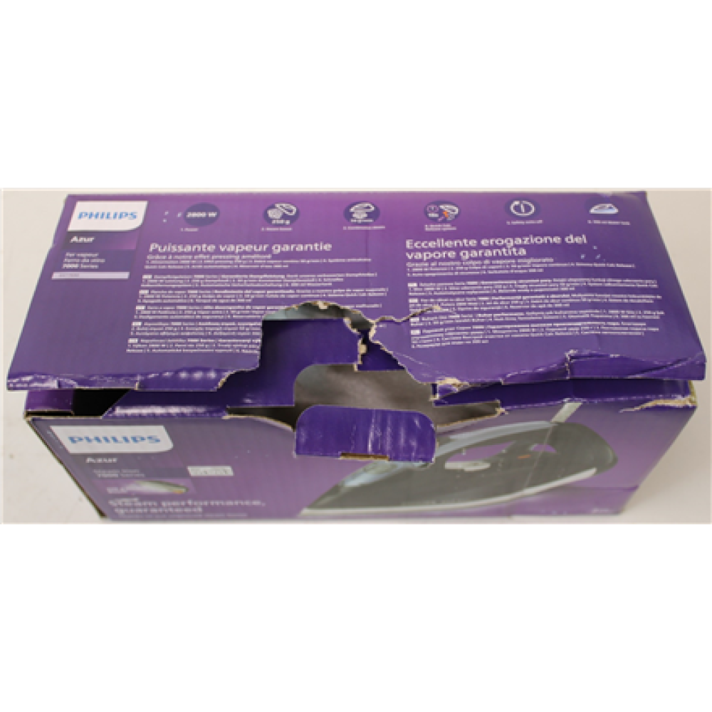SALE OUT. Philips DST7030/20 Steam iron, Dark Blue , Philips DST7030/20 , Steam Iron , 2800 W , Water tank capacity 300 ml , Continuous steam 50 g/min , Steam boost performance 250 g/min , Dark Blue , DAMAGED PACKAGING