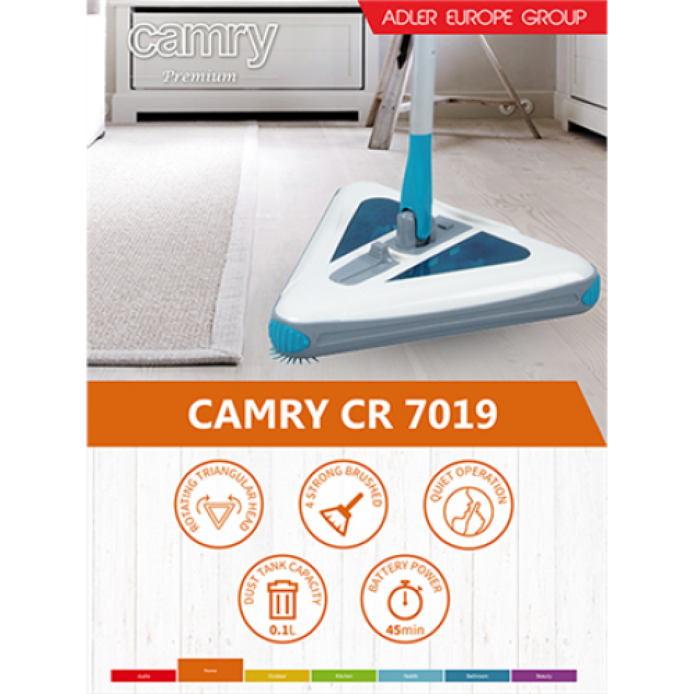 Camry Vacuum cleaner CR 7019 Cordless operating, Handstick, 6 V, Operating time (max) 45 min, White, Warranty 24 month(s)