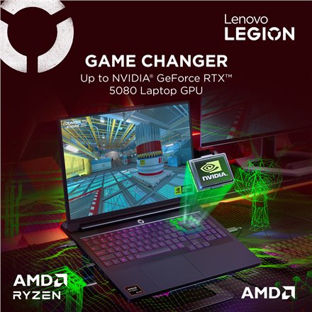 Lenovo Legion Pro 7 16AFR10H , Eclipse Black , 16 , OLED , WQXGA , 2560 x 1600 pixels , 240 Hz , Glossy , AMD Ryzen 9 , 9955HX , 32 GB , SO-DIMM DDR5 , Solid-state drive capacity 1000 GB , NVIDIA GeForce RTX 5070 Ti , GDDR7 , 12 GB , Windows 11 Home , 802