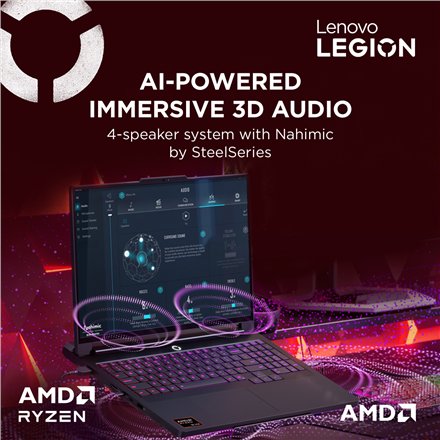 Lenovo Legion Pro 7 16AFR10H , Eclipse Black , 16 , OLED , WQXGA , 2560 x 1600 pixels , 240 Hz , Glossy , AMD Ryzen 9 , 9955HX , 32 GB , SO-DIMM DDR5 , Solid-state drive capacity 1000 GB , NVIDIA GeForce RTX 5070 Ti , GDDR7 , 12 GB , Windows 11 Home , 802