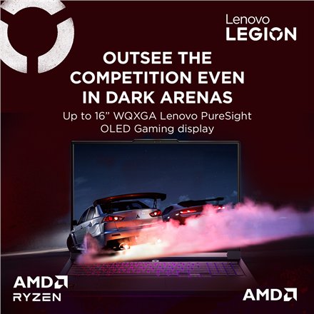 Lenovo Legion Pro 7 16AFR10H , Eclipse Black , 16 , OLED , WQXGA , 2560 x 1600 pixels , 240 Hz , Glossy , AMD Ryzen 9 , 9955HX , 32 GB , SO-DIMM DDR5 , Solid-state drive capacity 1000 GB , NVIDIA GeForce RTX 5070 Ti , GDDR7 , 12 GB , Windows 11 Home , 802