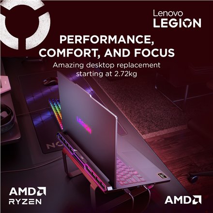 Lenovo Legion Pro 7 16AFR10H , Eclipse Black , 16 , OLED , WQXGA , 2560 x 1600 pixels , 240 Hz , Glossy , AMD Ryzen 9 , 9955HX , 32 GB , SO-DIMM DDR5 , Solid-state drive capacity 1000 GB , NVIDIA GeForce RTX 5070 Ti , GDDR7 , 12 GB , Windows 11 Home , 802